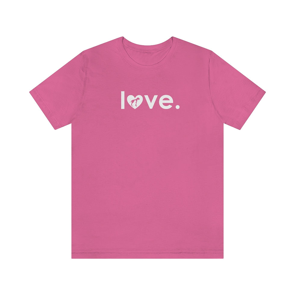 Thumbnail: love Cat and Dog - Unisex Mens Jersey Short Sleeve Tee