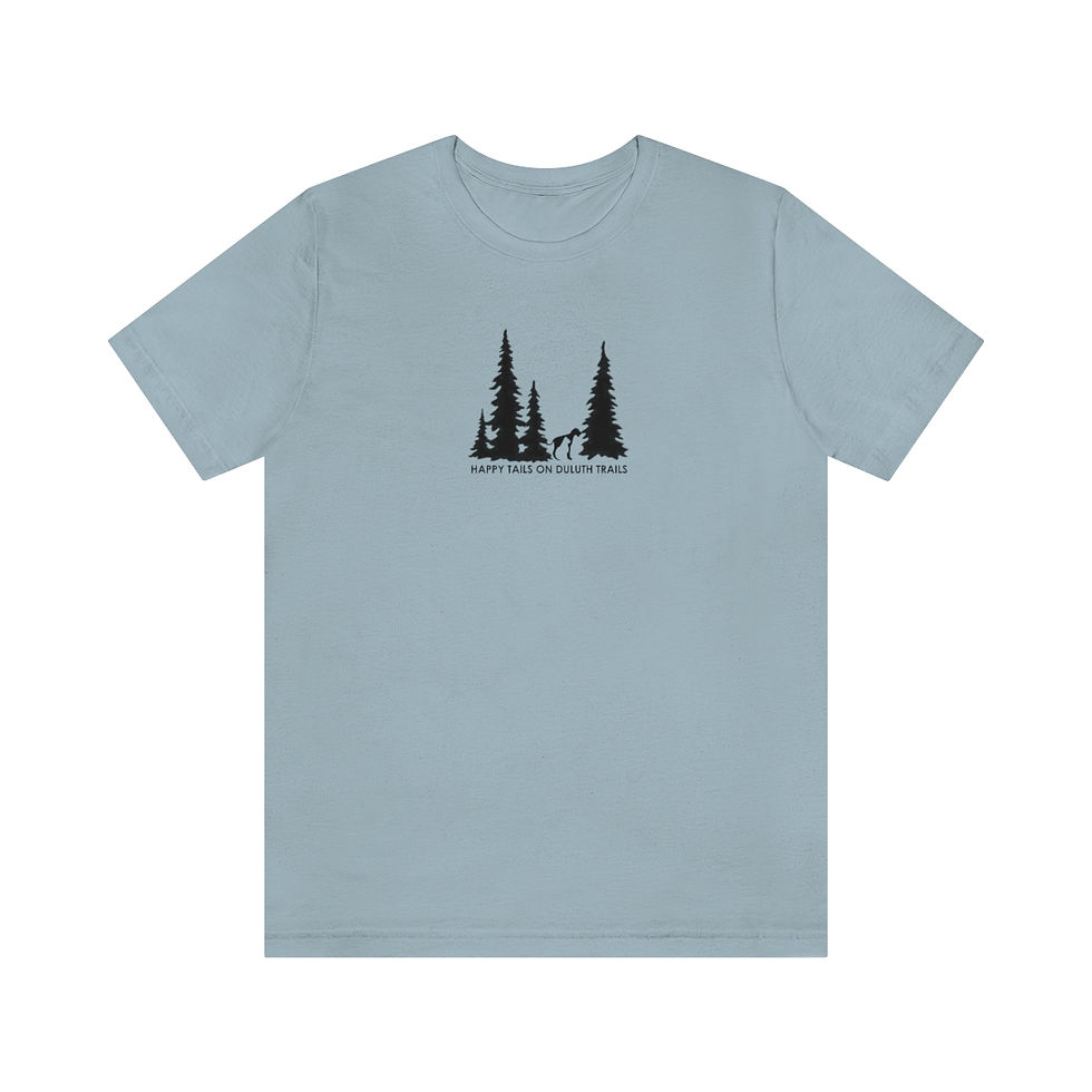 Thumbnail: HAPPY TAILS ON DULUTH TRAILS - Unisex Mens Jersey Short Sleeve Tee