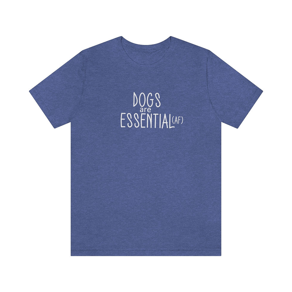 Thumbnail: Dogs are Essential (AF) = Mens Unisex Softstyle T-Shirt