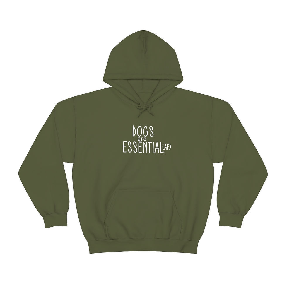 Thumbnail: Dogs are Essential AF - Unisex Heavy Blend™ Hooded Sweatshirt