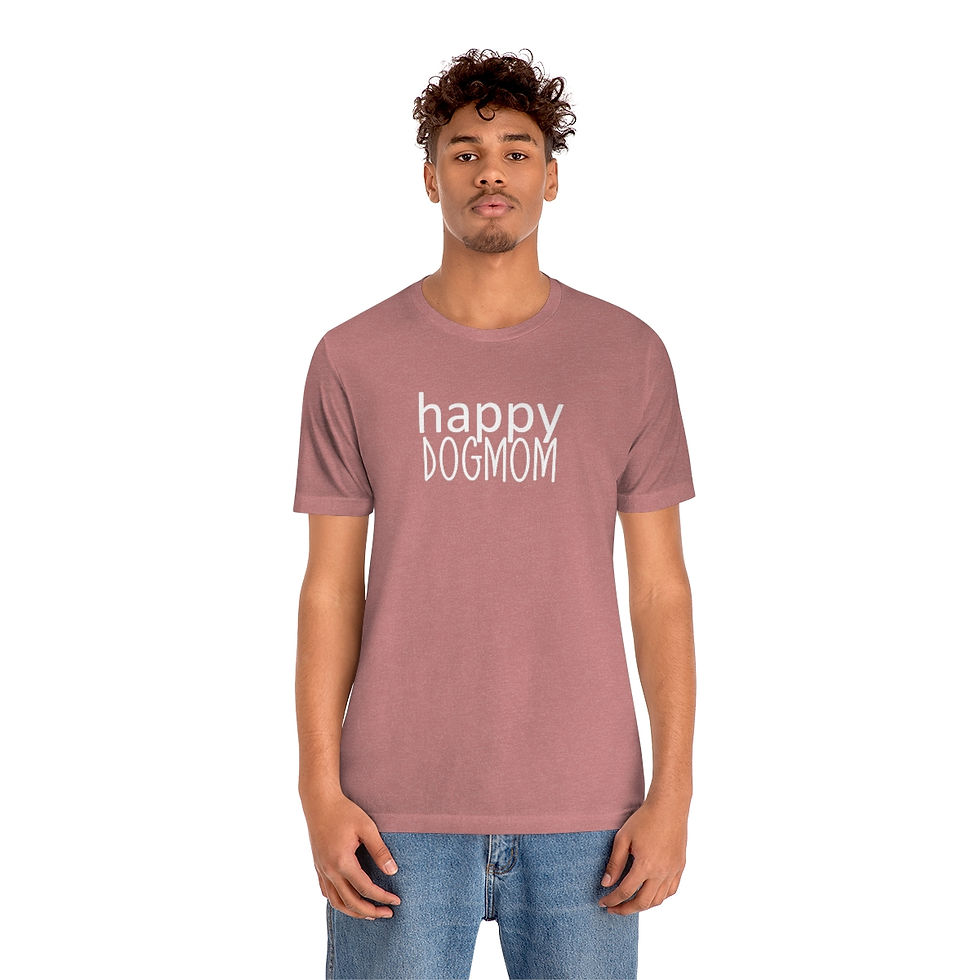 Thumbnail: happy DOG MOM - Unisex Jersey Short Sleeve Tee