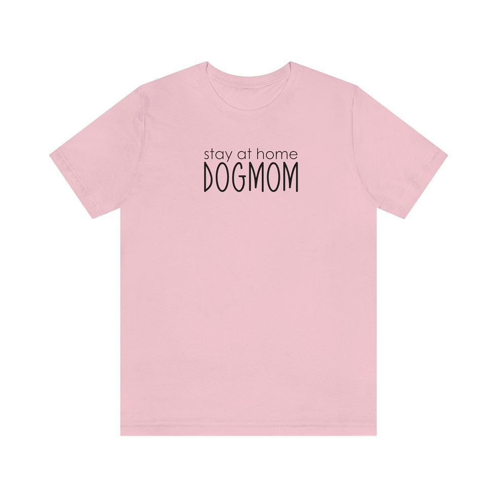 Thumbnail: stay at home DOG MOM - Unisex Jersey Short Sleeve Tee