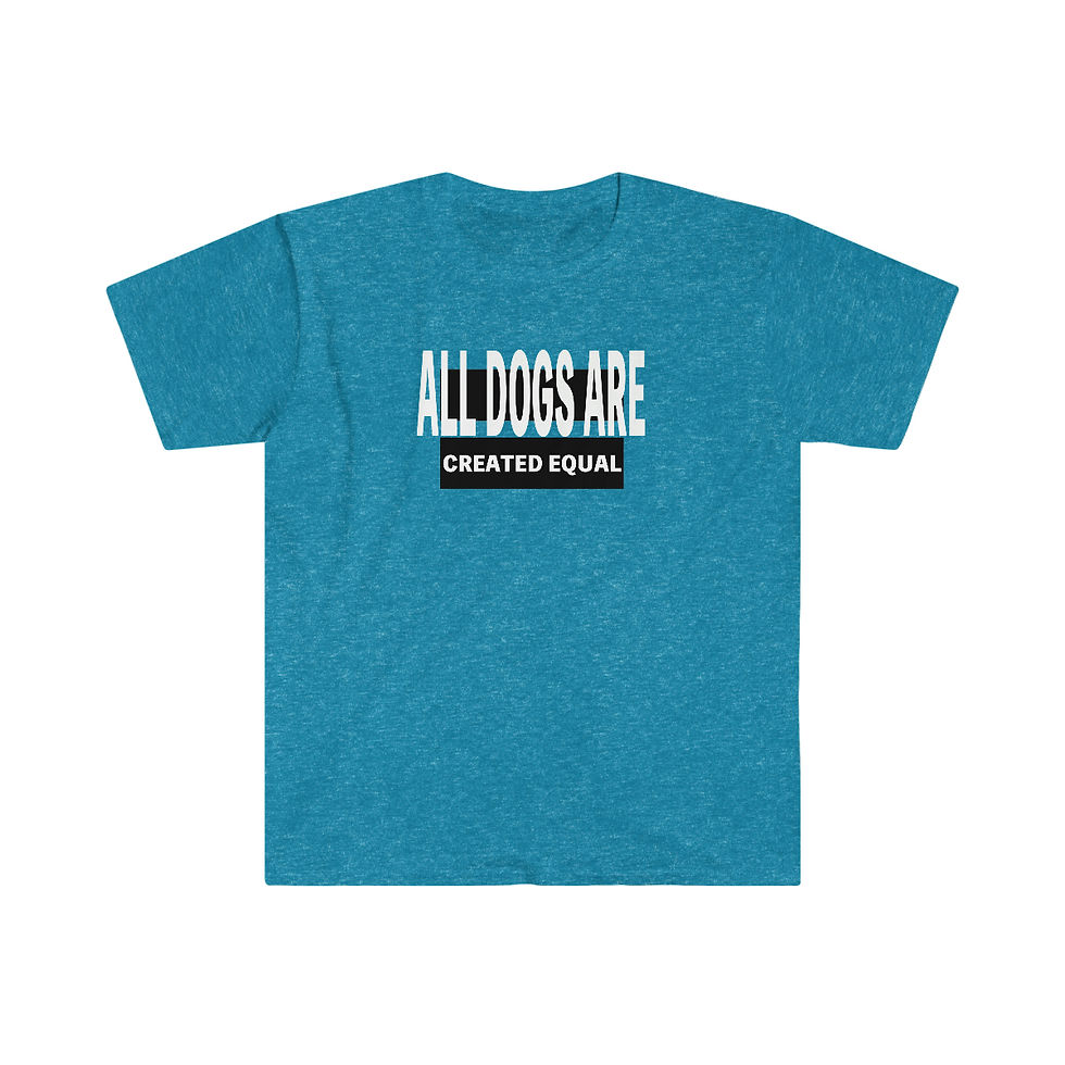 Thumbnail: All Dogs are Created Equal - Unisex Softstyle T-Shirt