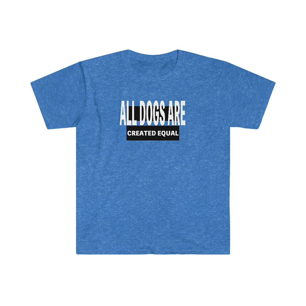 Thumbnail: All Dogs are Created Equal - Unisex Softstyle T-Shirt