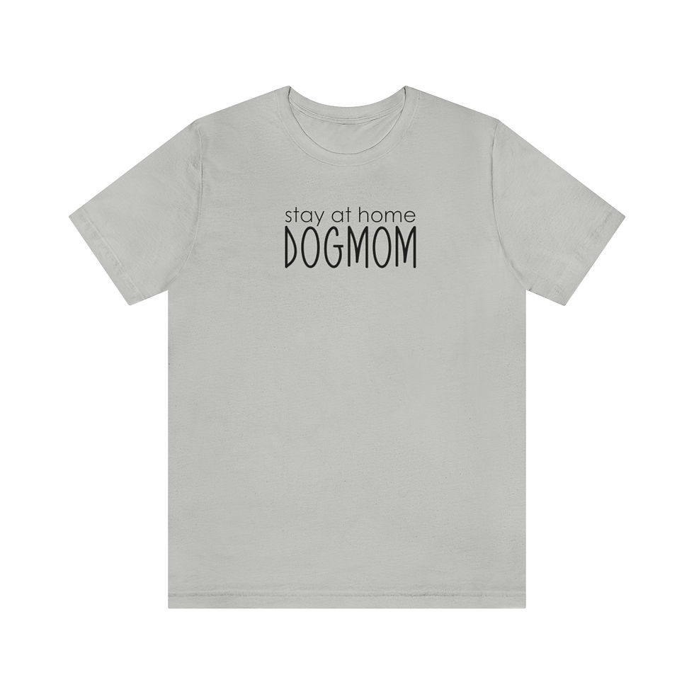 Thumbnail: stay at home DOG MOM - Unisex Jersey Short Sleeve Tee