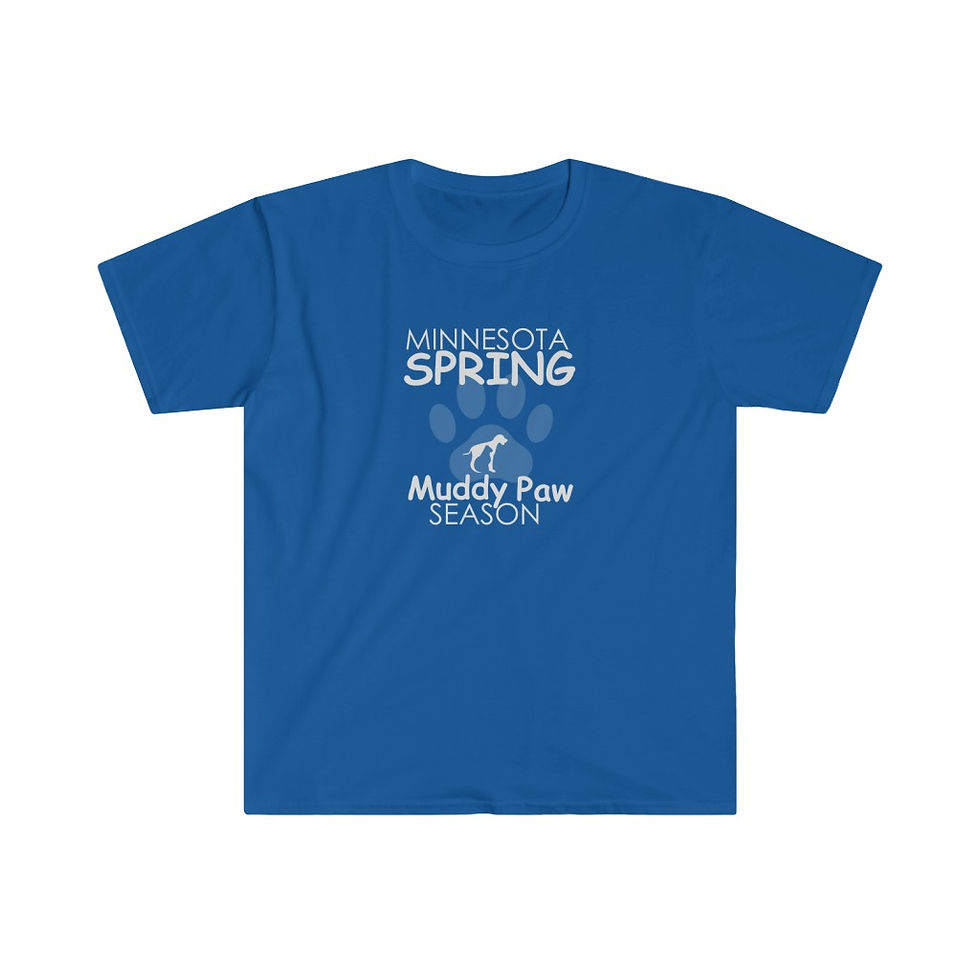 Thumbnail: MINNESOTA SRING Muddy Paw SEASON - Unisex Men's Softstyle Color T-Shirt