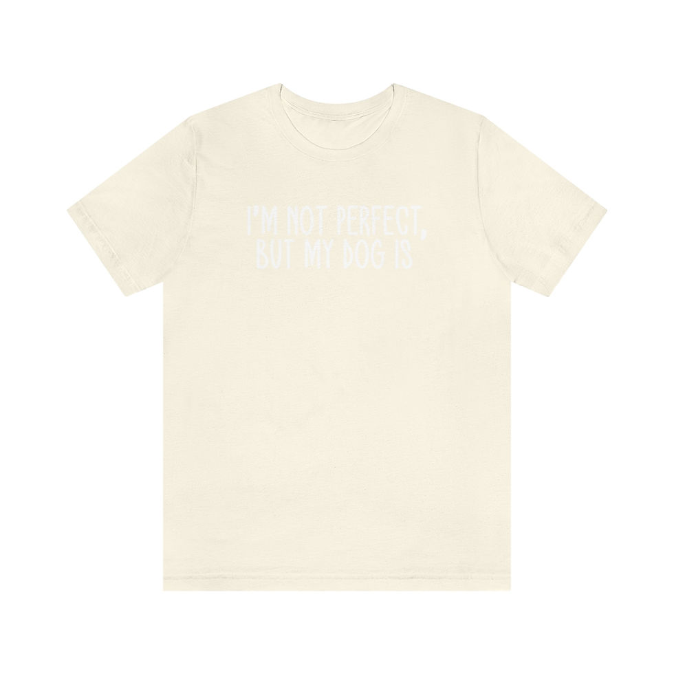 Thumbnail: I'M NOT PERFECT, BUT MY DOG IS - Mens Unisex Softstyle T-Shirt