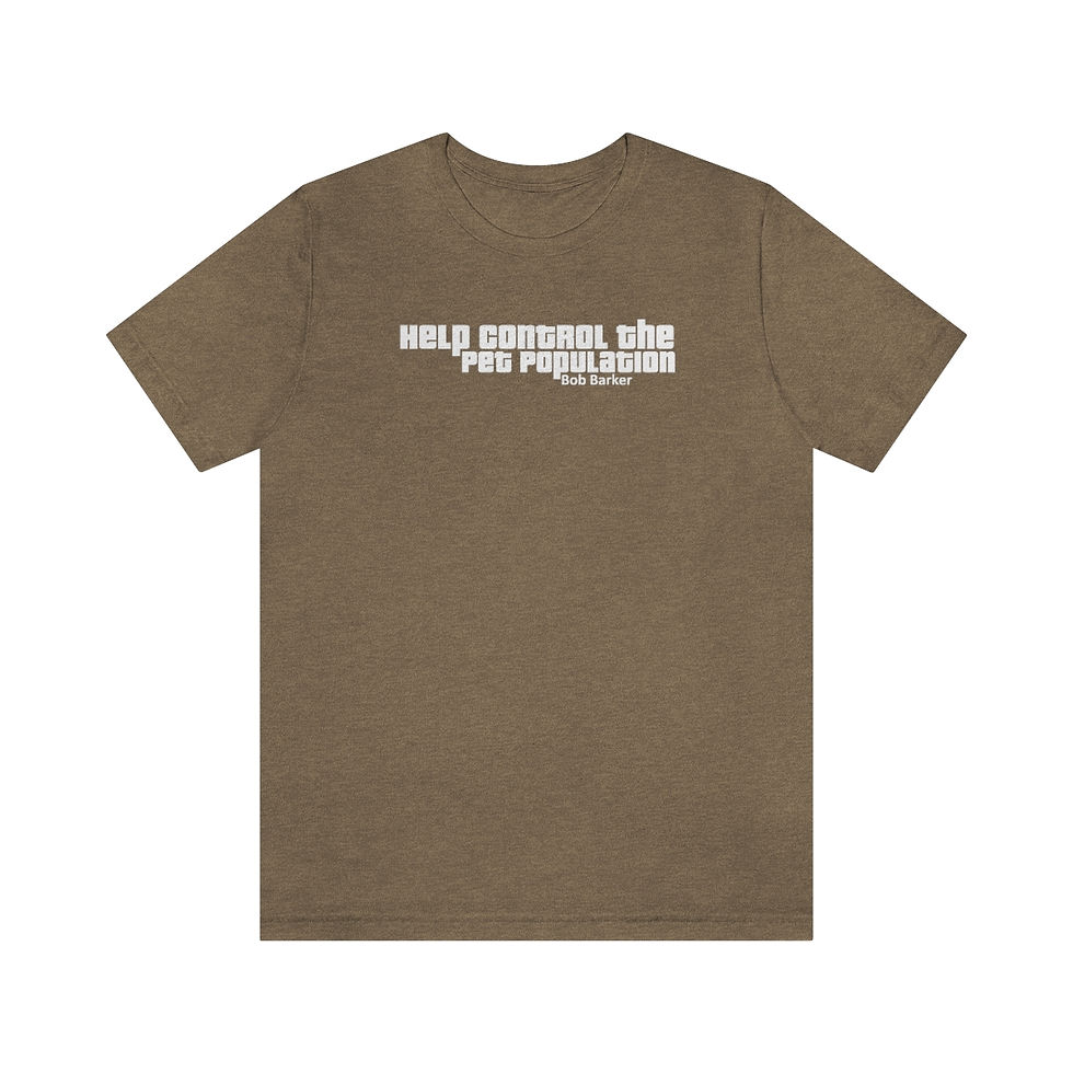 Thumbnail: Help control the pet population - Men's Unisex Jersey Short Sleeve Tee