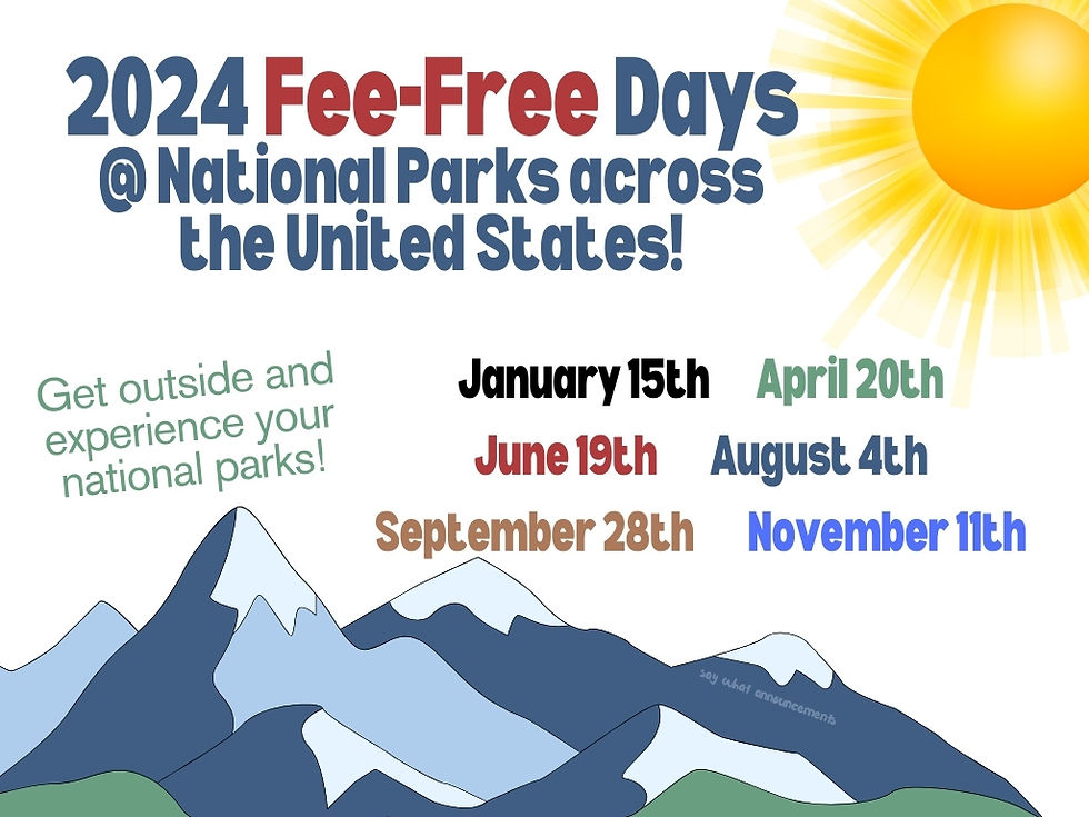 2024 Fee Free Days SCYC 2024 Fee Free Days SCYC