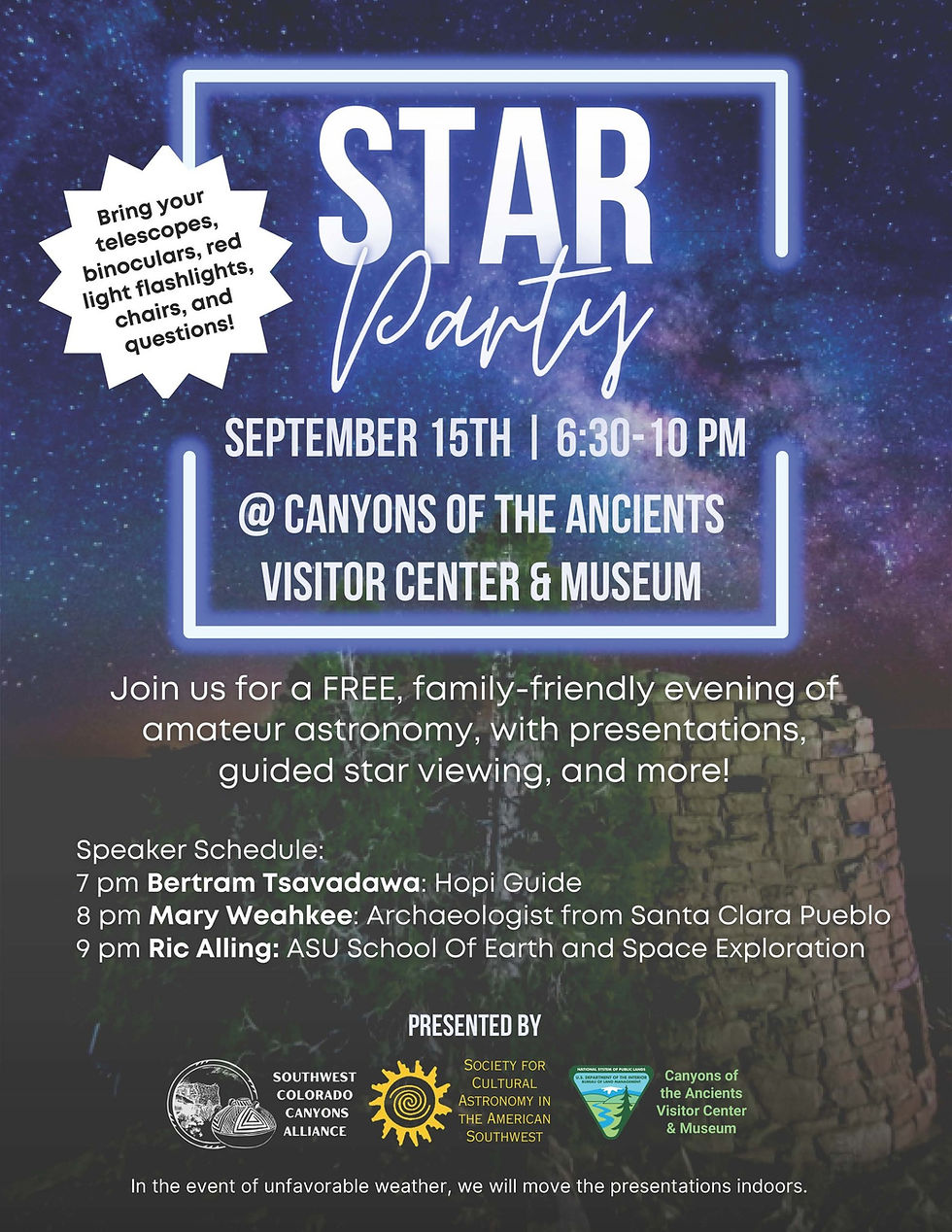 Star Party at Canyons of the Ancients Visitor Center & Museum