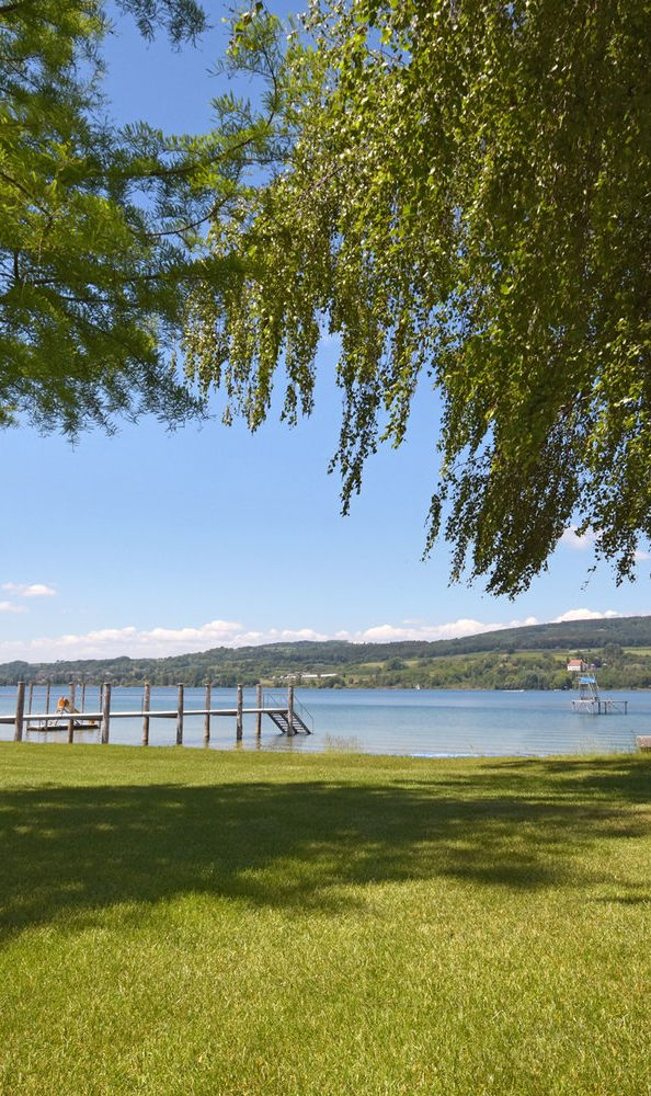 Camping am Bodensee direkt am Ufer im Strandbad Steckborn