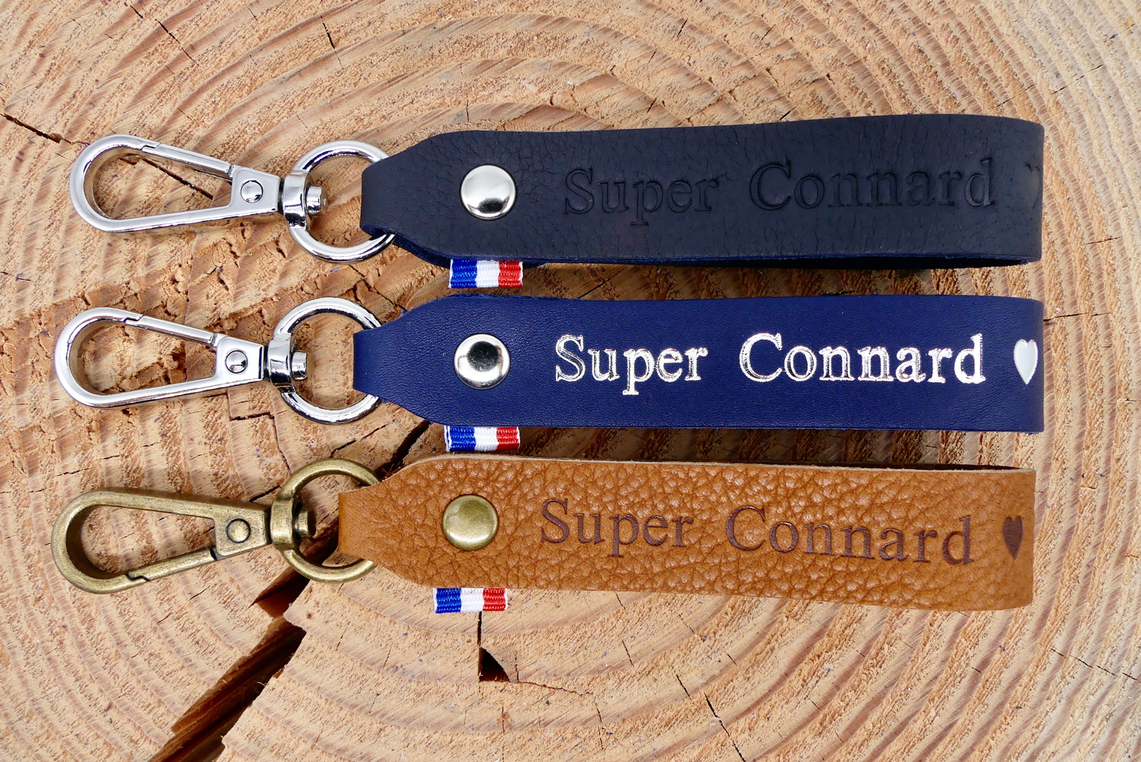 Porte-clés "Super Connard"