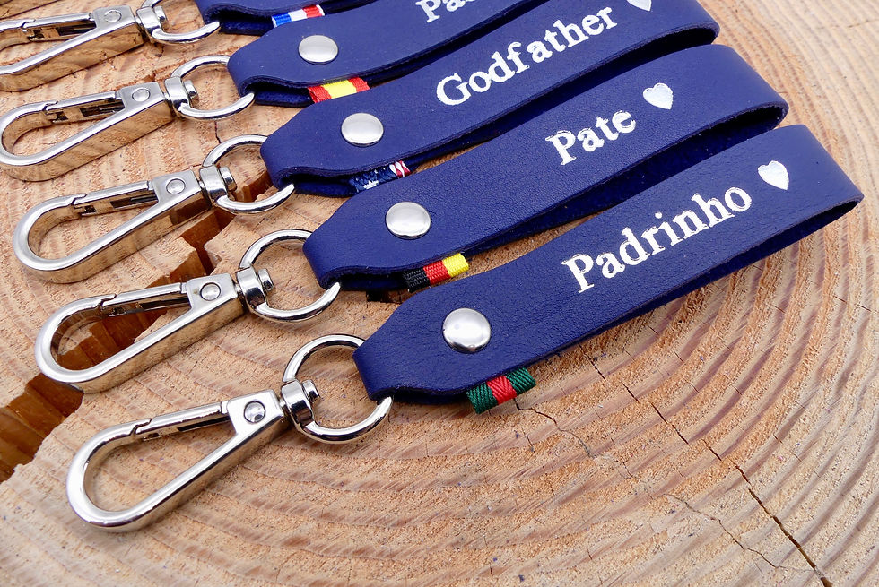 Miniature : Porte-clés "Parrain/Godfather/Pate/Padrinho/Padrino"