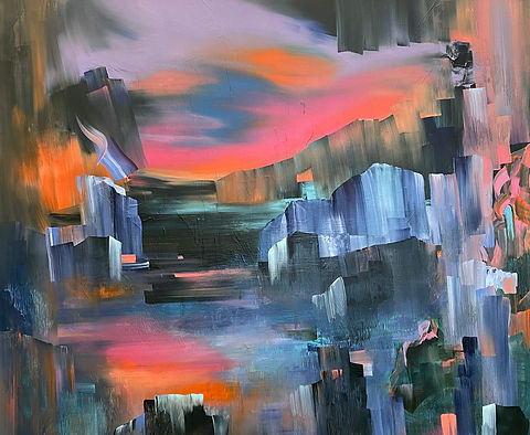 Lumi Saarikoski, painting, nature,art, contemporary painting, maalaus, luonto, metsä, art for sale, taidemyynti
