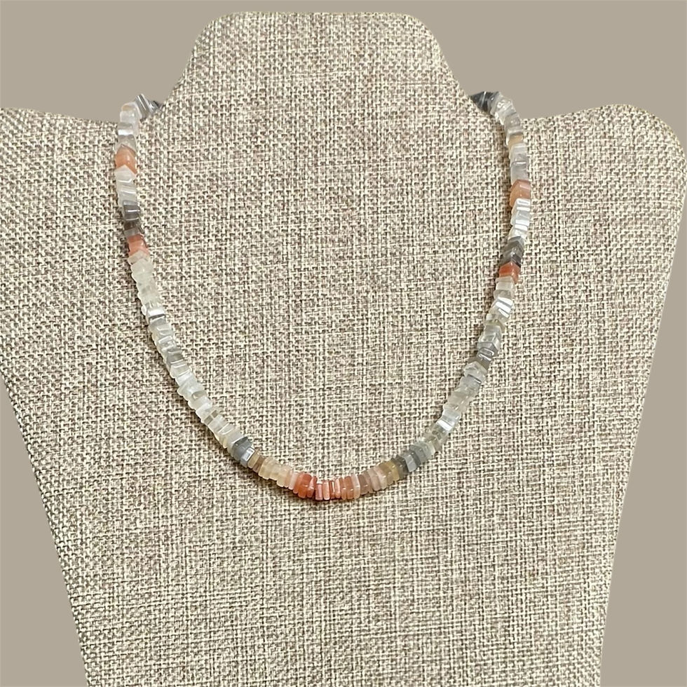 Thumbnail: "Moonlight Mosaic" Necklace - Pearlescent Dreams Collection