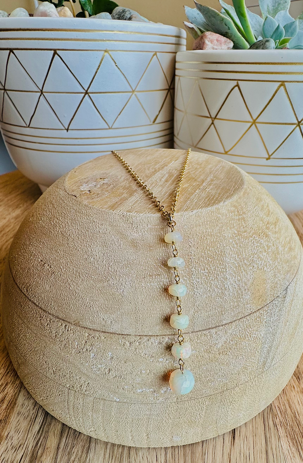 Thumbnail: Ethiopian Opal Drip Necklace