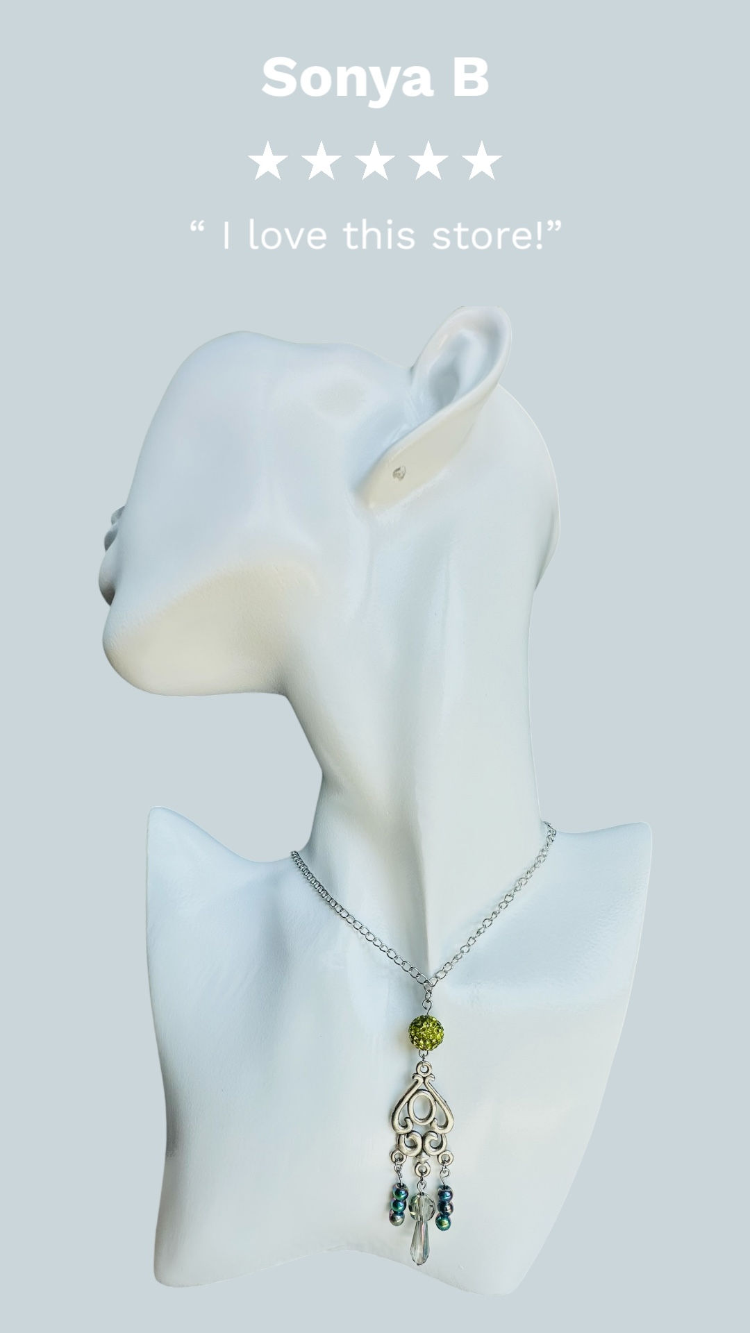 Iridescent Plume Necklace - Plumage Collection