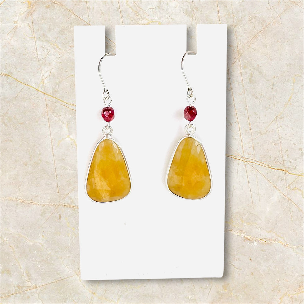 Thumbnail: Golden Garnet Glow earrings