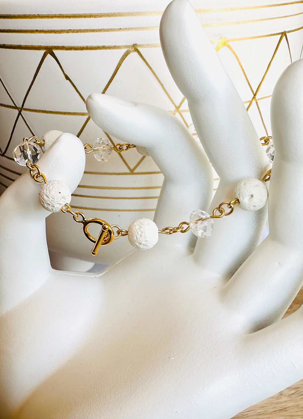 Thumbnail: Lava Luxe Collecction- Golden Serenity Bracelet