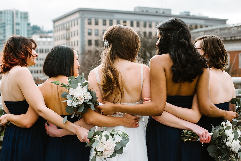 Bridesmaids Portland Oregon Wedding