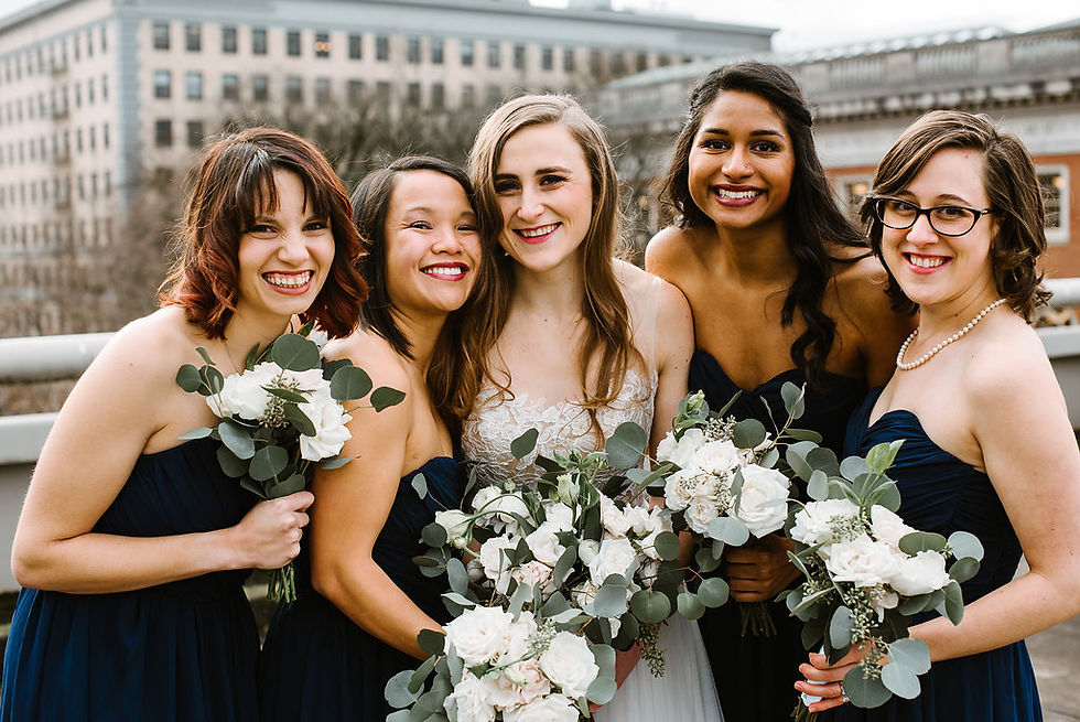 Bridesmaids Portland Oregon Wedding