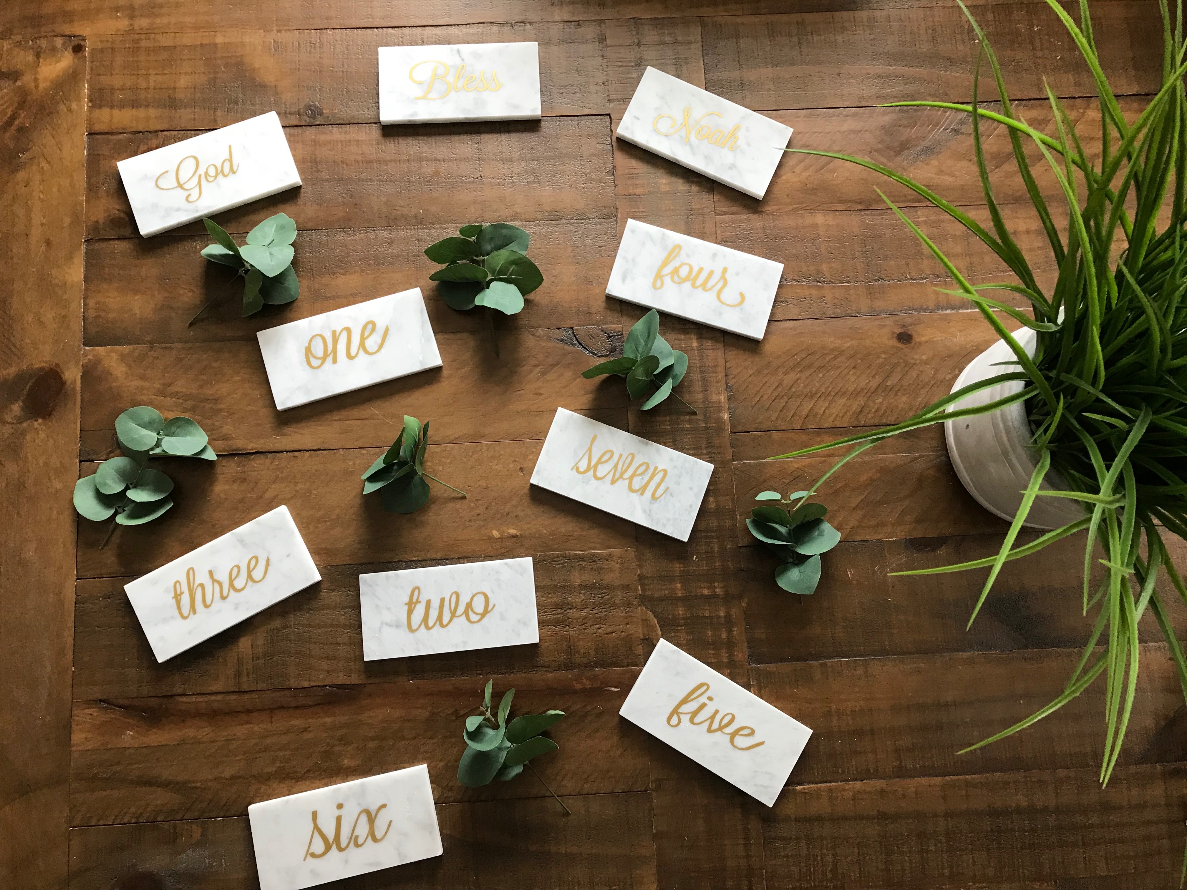 Marble Table Numbers