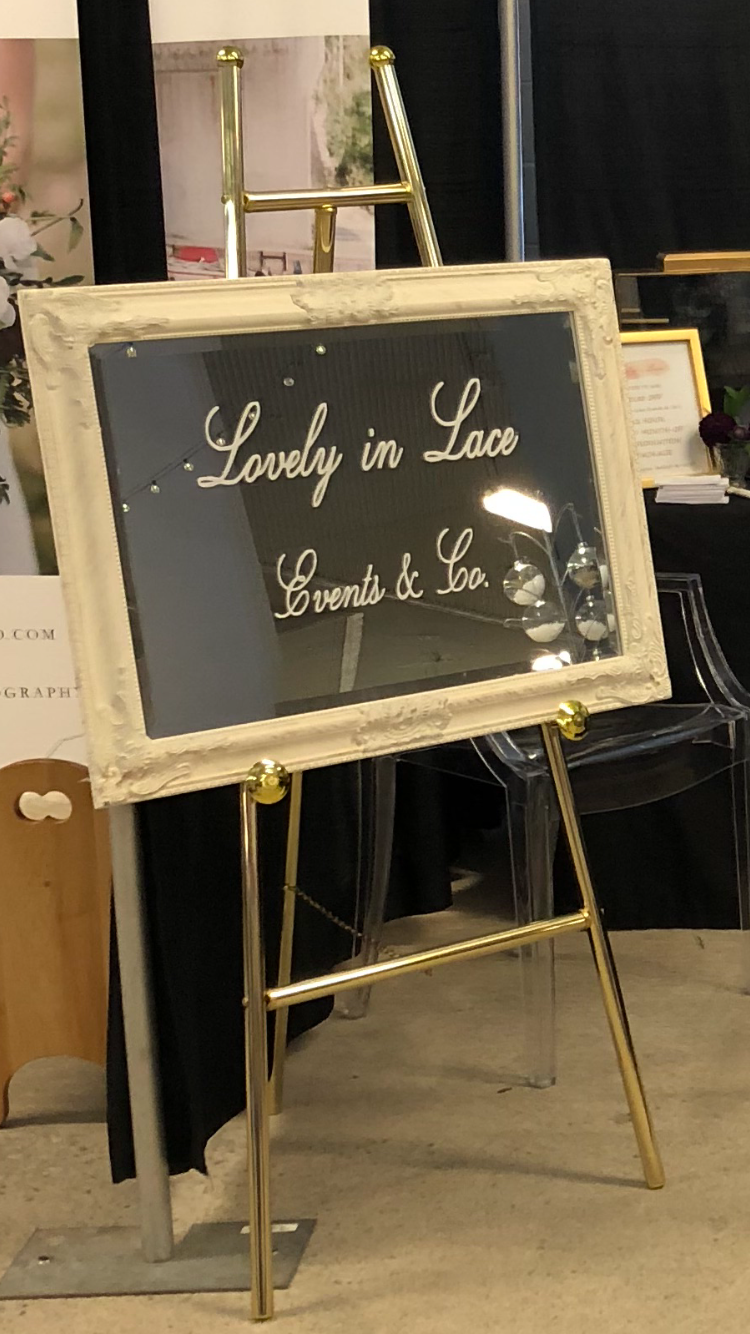 White and Gold Mirror