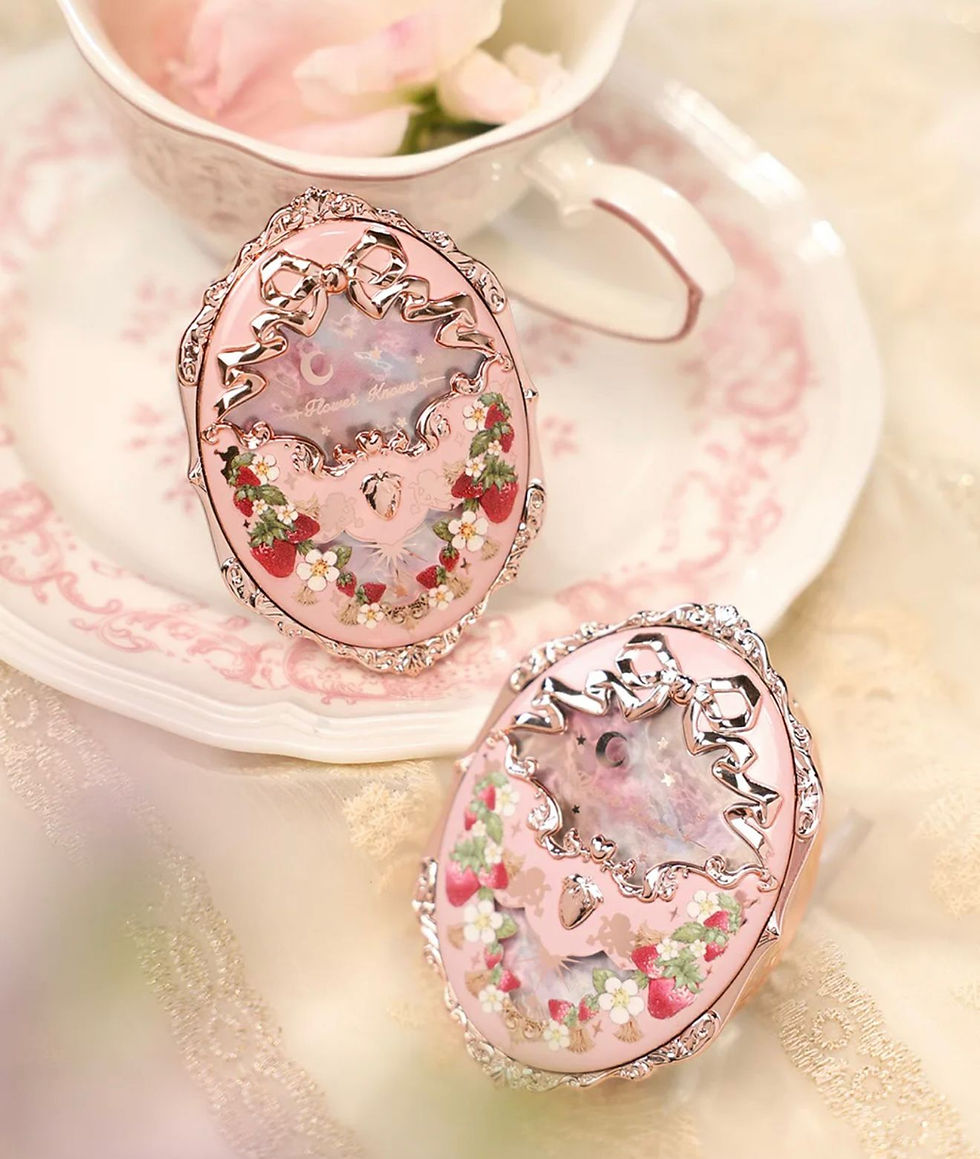 Thumbnail: Blush-Violet Strawberry Rococo Embossed