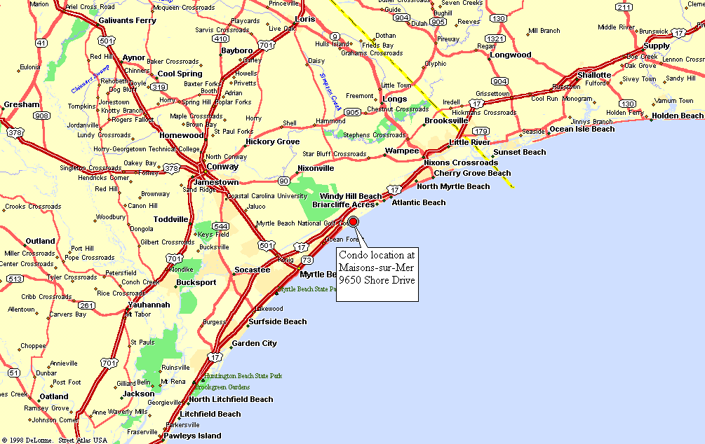 Map Of Myrtle Beach And Surrounding Areas Maps For You