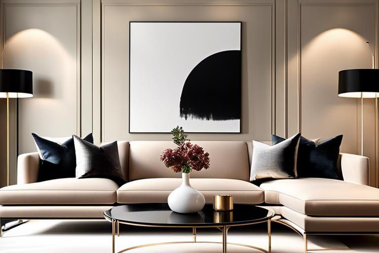 Experience the warmth and versatility of transitional design as your living room becomes a showcase of understated luxury and refined aesthetics.