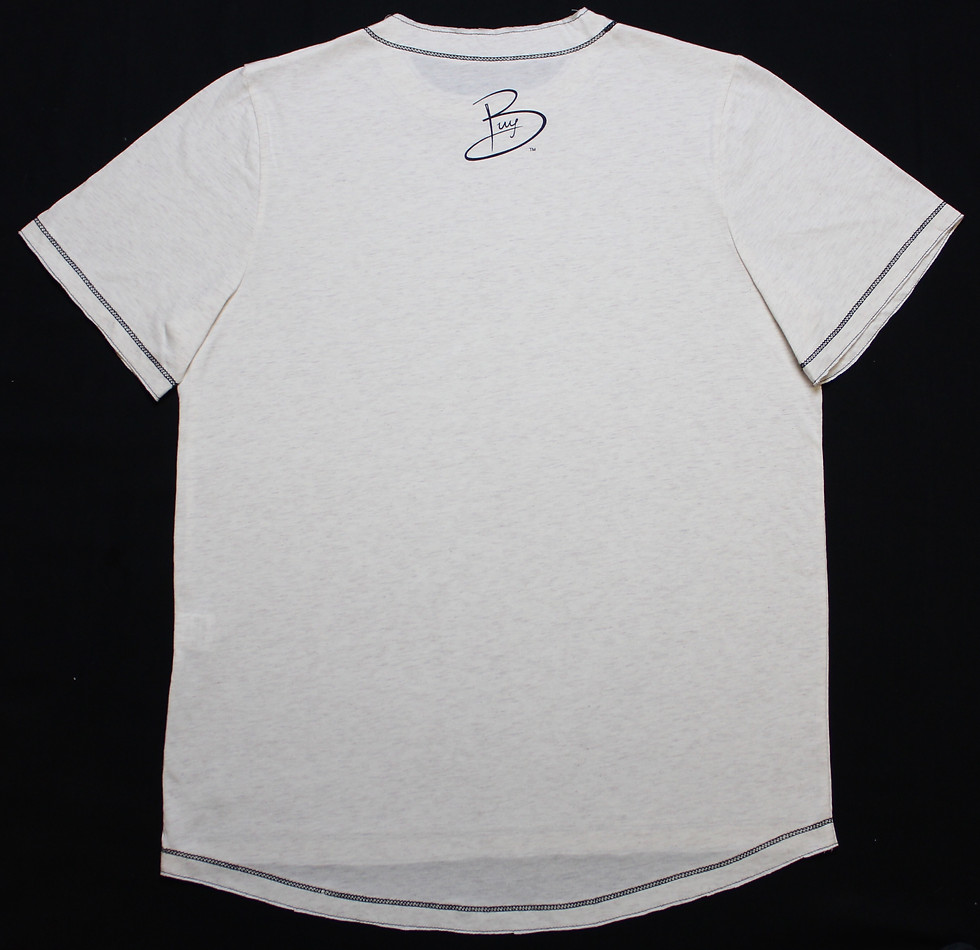 Thumbnail: Burj T-Shirt - Light Cream with Black Stitching