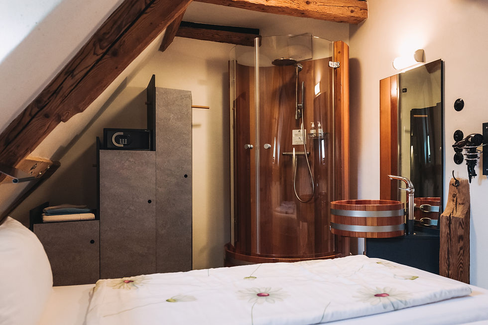 offenes Badezimmer