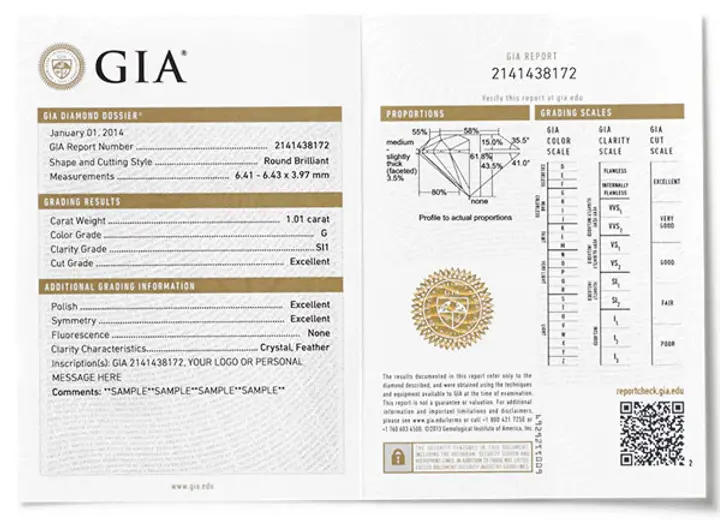 certificado de diamante gia