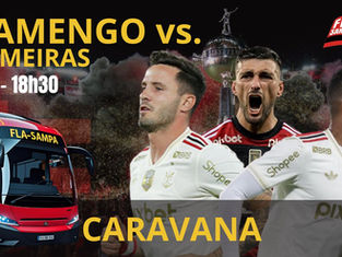 Venha com a Nação Rubro-Negra da Fla-Sampa torcer pelo Mengão no grande clássico Flamengo x Palmeiras, pelo Brasileirão, no dia 19 de outubro! 🏟️🔥