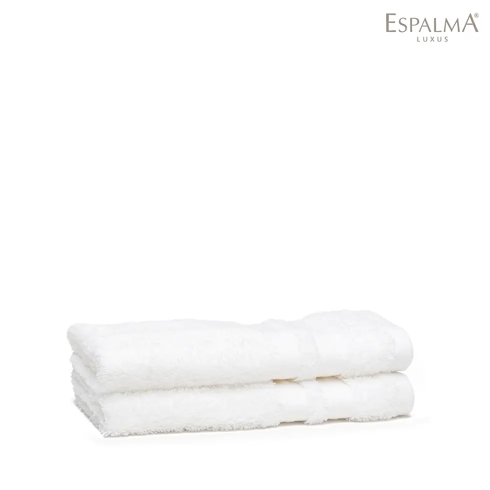 Miniatura: SET X2 TOALLA ESPALMA ALGODON EGIPCIO CRISTAL 550GMS