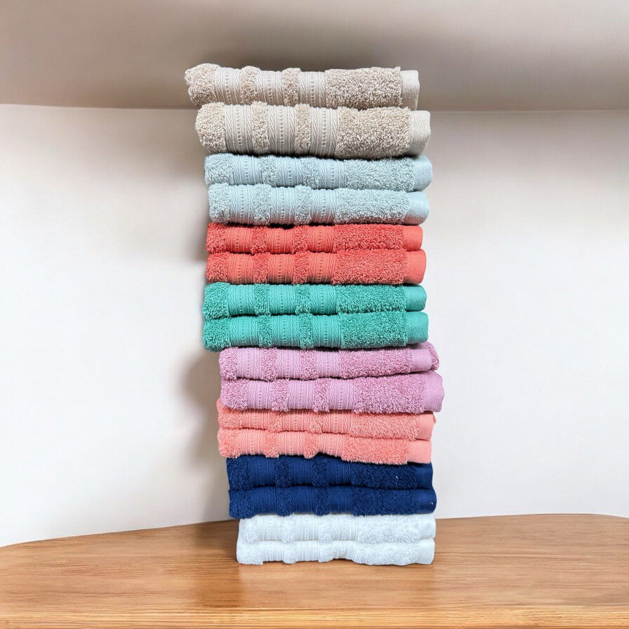 TOALLA PALLETE PESADA 100% ALGODON X 12 UN (PRECIO POR UNIDAD)