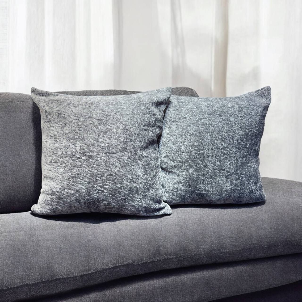 FUNDA ALMOHADA X2 UN CHENNIL 60 X 60 CM