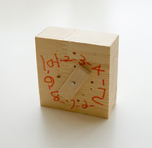 Holz-Spielzeug-Uhr