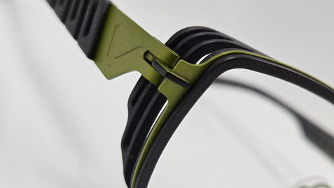 lunettes homme combinées métal et impression 3d originales et colorées de la marque jfrey chez votre opticien a boulogne sur mer outreau wimereux calais et la cote d'opale