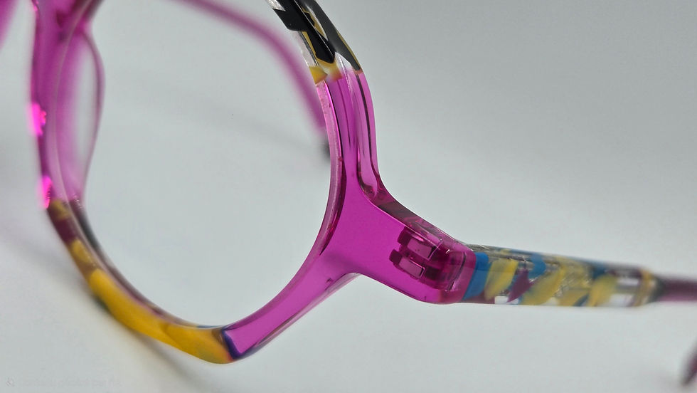lunettes créateur originales plastique cristal rose chez votre opticien à boulogne sur mer outreau wimereux calais et la cote d'opale