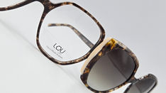 lunettes rectangle mode tendance femme écaille  avec clip solaire aimanté fashion chez votre opticien a outreau boulogne sur mer calais wimereux et la cote d'opale