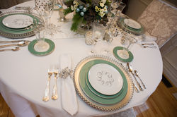 holiday dining room, place setting