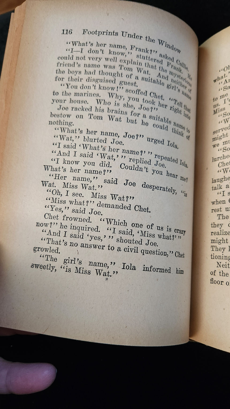 Thumbnail: Vintage Hardy Boys Footprints under the Window (C) 1933