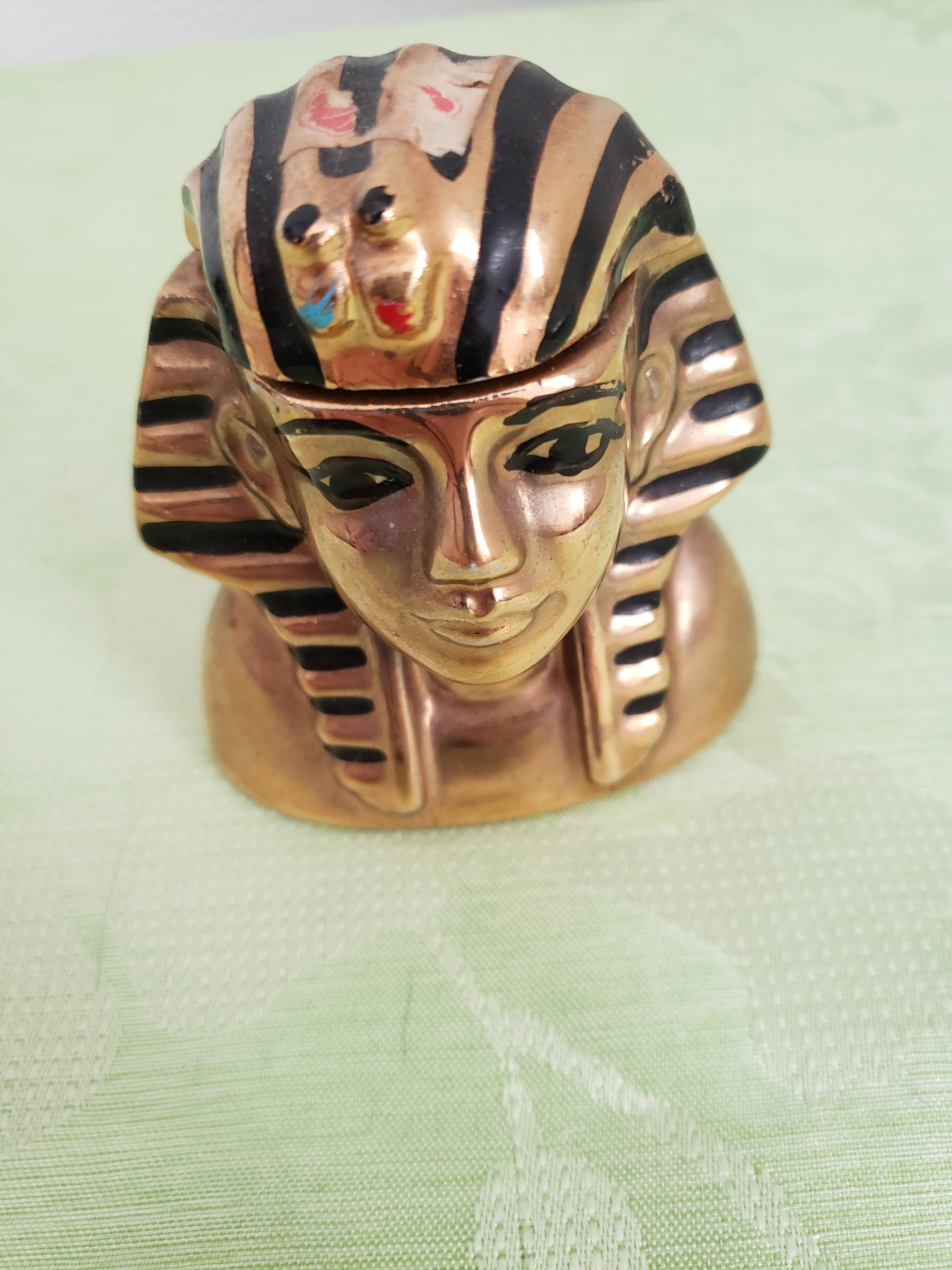 King Tut 1978 Mitcher’s | Miniature Liquor Decanter | Vintage From Egypt