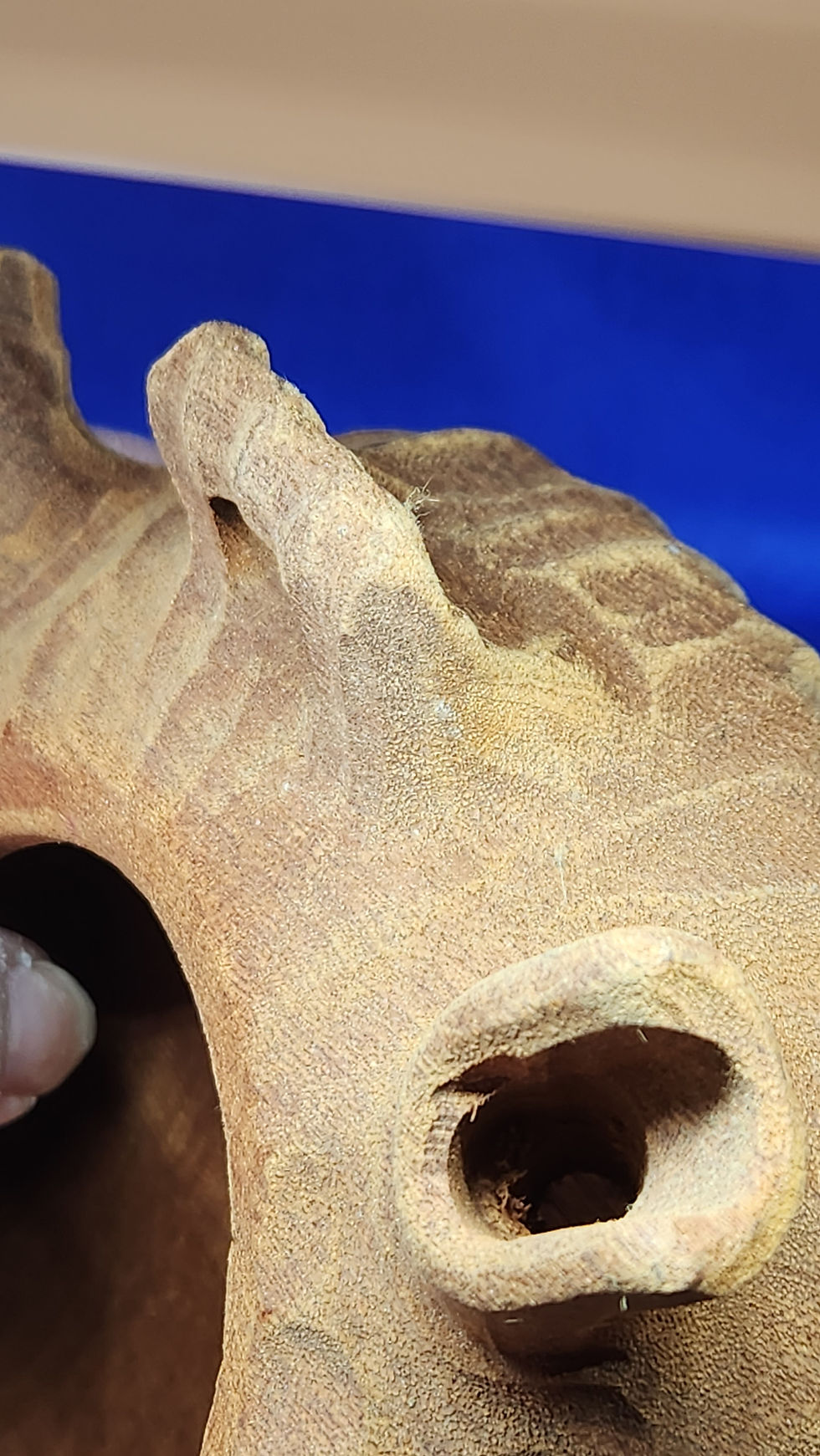 Thumbnail: Hand Carved Wooden Italian Drinking Friendship Vessel 4 Spouts