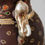 Thumbnail: Satsuma Gold Moriage Hand Painted Japanese Vase w/ Foo Dog Handles  Early 20th