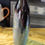 Thumbnail: Vintage Double Handle Drip Glaze Art Pottery Vase~11"