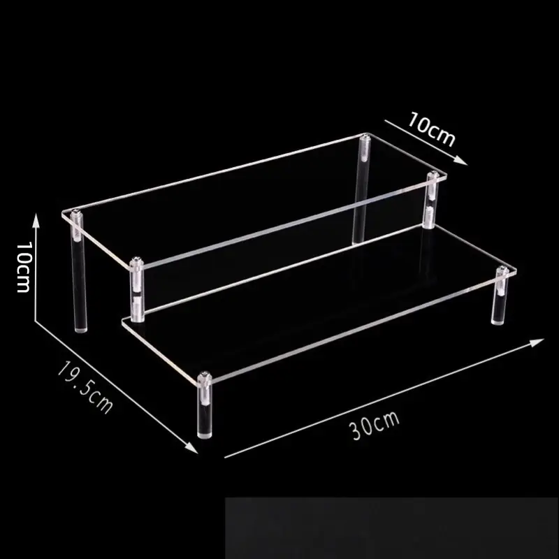 Thumbnail: 1-5 Tier Acrylic Display Stand, Clear Display Riser Rack for Collectables