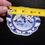 Thumbnail: Vintage Delft Holland Ashtray Tiny Clogs Blue and White Windmill Trinket Dish