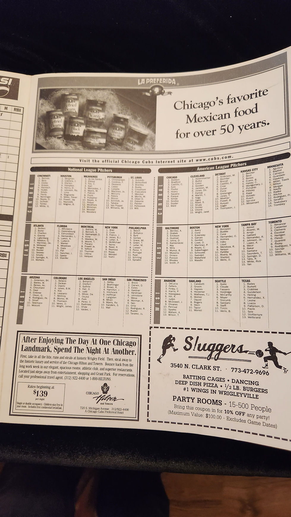 Thumbnail: Harry Carey Chicago Cubs 1998 Scorecard
